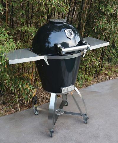 22″ Caliber Pro Kamado Charcoal Grill and Smoker in Black - CTP22-BK