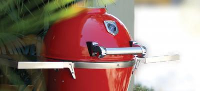 22″ Caliber Pro Kamado Charcoal Grill and Smoker in Red - CTP22-RD