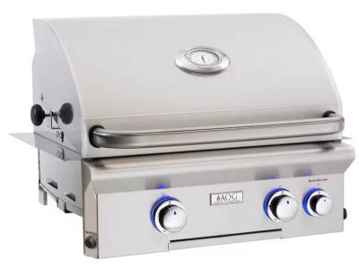 24" American Outdoor Grill L-Series 2-Burner Built-In Natural Gas Grill - 24NBL
