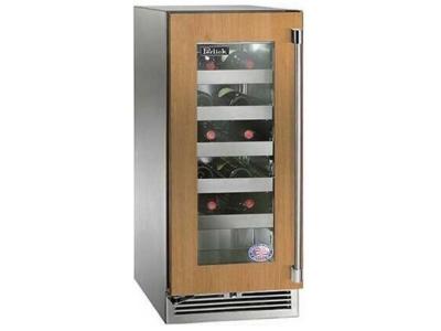 15" Perlick Outdoor Signature Series Wine Reserve Panel Ready Glass Door - HP15WO44LL
