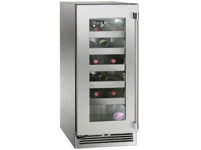 15" Perlick Outdoor Signature Series Wine Reserve Hinged Left - HP15WO43L