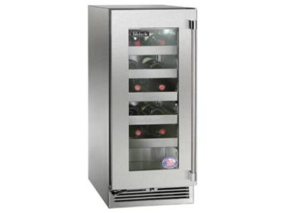 15" Perlick Outdoor Signature Series Wine Reserve Hinged Left Lock Factory Installed - HP15WO43LL