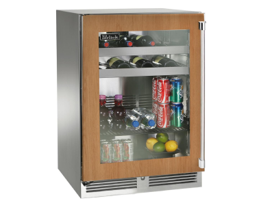 24" Perlick Outdoor Signature Series Left-Hinge Beverage Center in Panel Ready Glass Door - HP24BO44L
