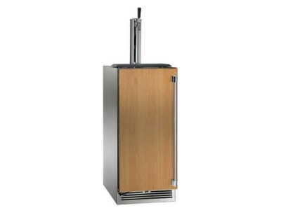 15" Perlick Outdoor Signature Series Left-Hinged Beverage Dispenser in Solid Panel Ready Door - HP15TO42LL1