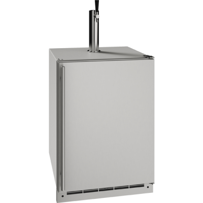 24" U-Line Outdoor Series Keg Refrigerator with 5.5 cu. ft. - UOKR124SS01A