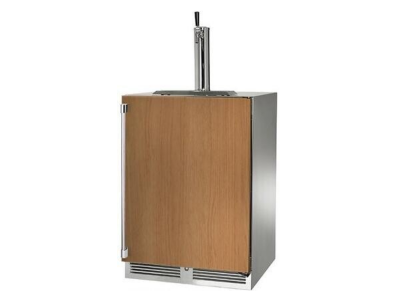24" Perlick Outdoor Signature Series Right-Hinge Single Tap Beverage Dispenser in Panel Ready - HP24TO42RL1