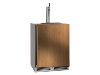 24" Perlick Outdoor C-Series Right-Hinge Beverage Dispenser in Solid Panel Ready Door with Door Lock and 1 Faucet - HC24TO42RL1