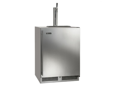 24" Perlick Outdoor C-Series Right-Hinge Beverage Dispenser in Solid Stainless Steel Door with 1 Faucet - HC24TO41R1