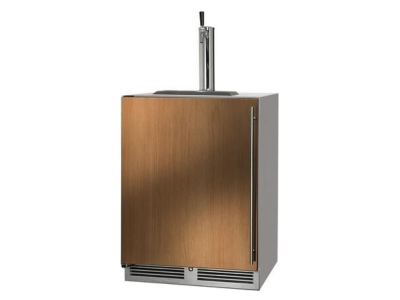 24" Perlick Outdoor C-Series Left-Hinge Beverage Dispenser in Solid Panel Ready Door with 1 Faucet - HC24TO42L1
