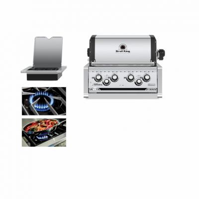 Broil King Imperial S 490 Built-in Liquide Propane Gas Grill with 4 Stainless Steel Dual-Tube Burners - 956084 LP