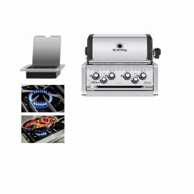 Broil King Imperial S 490 Built-in Natural Gas Grill with 4 Stainless Steel Dual-Tube Burners - 956087 NG