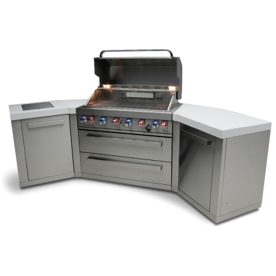 Mont Alpi 6 Burners Island Grill with 45 degree Corners - MAi805-45