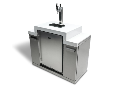 Mont Alpi Outdoor-Rated Triple Tap Kegerator with Digital Display - MA-KEG