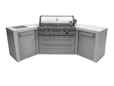 Mont Alpi 6 Burner Deluxe Island with 45 Degree Corners - MAi805-D45