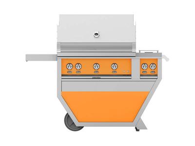 36" Hestan Outdoor Deluxe Grill with Double Side Burner - GSBR36CX2-NG-OR