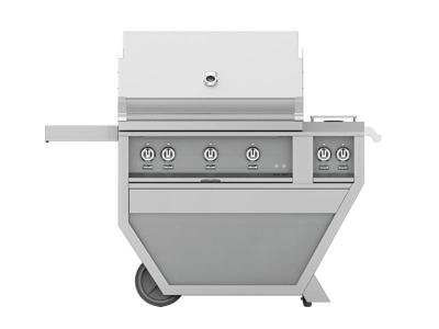 36" Hestan Outdoor Deluxe Grill with Double Side Burner - GSBR36CX2-NG