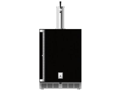 24" Hestan GFDS Series 5.2 cu. ft. Outdoor Single Faucet Beer Dispenser  - GFDSR241-BK