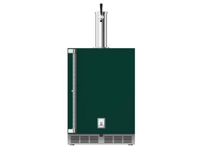 24" Hestan GFDS Series 5.2 cu. ft. Outdoor Single Faucet Beer Dispenser  - GFDSR241-GR