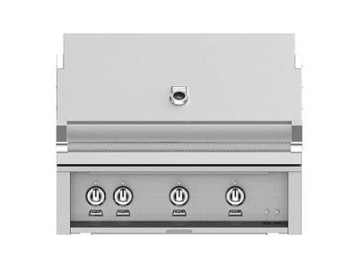 36" Hestan Outdoor Built-In Grill in Steeletto - GSBR36-NG
