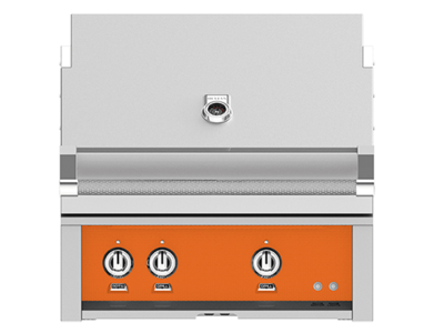 30" Hestan Outdoor Built-In Grill With Natural Gas in Citra - GABR30-NG-OR