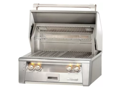 30" Alfresco Built-In Luxury Grill with 542 sq. in. Grilling Surface in Stainless Steel - ALXE-30-LP
