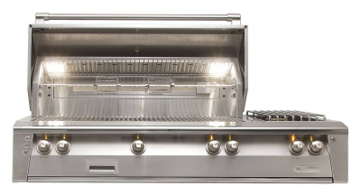 56" Alfresco Luxury Deluxe Natural Gas Grill with 770 sq. in. Grilling Space - ALXE-56R