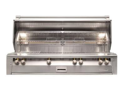 56" Alfresco 3 Burner Smoker SearZone Double Doors with Drawers Cart Grill - ALXE-56BFGC
