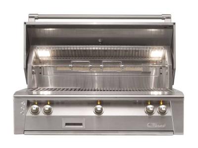 42" Alfresco 3 Burner Smoker 1 Door and 2 Drawers Refrigerated Cart Grill - ALXE-42R-LP