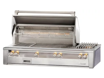 56" Alfresco Luxury Deluxe Built-In Grill with 770 sq. in. Grilling Surface - ALXE-56SZ
