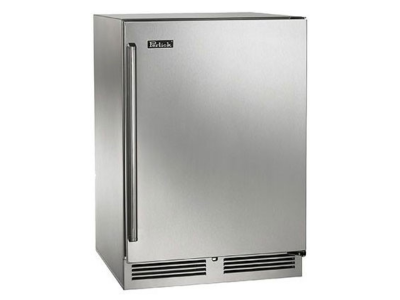 24" Perlick Outdoor Signature Series Right-Hinge Refrigerator in Solid Stainless Steel Door - HP24RO41R