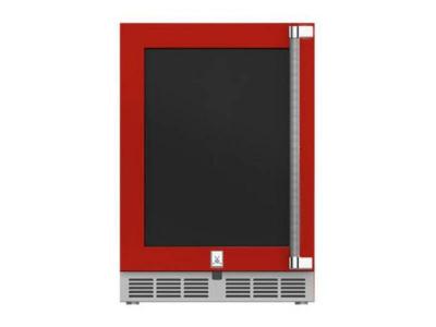 24" Hestan GRWG Series Outdoor Dual Zone Refrigerator with Wine Storage  - GRWGL24-RD