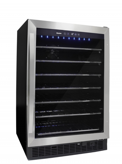 24" Danby 5.7 Cu. Ft. Built-in Wine Cooler in Black Stainless Steel - DWC057A1BSS