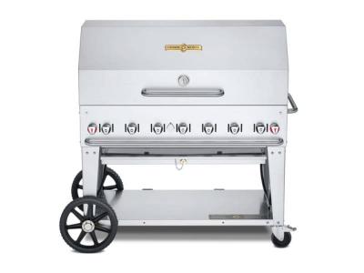 48" Crown Verity Liquid Propane Dome Package Mobile Grill - CV-MCB-48RDP-LP