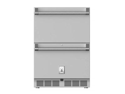 24" Hestan GRF Series Outdoor Refrigerator Drawer and Freezer Drawer - GRFR24