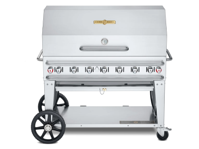 48" Crown Verity Liquide Propane Single Inlet Rental Grill with Dome Package - CV-RCB-48RDP-SI50/100