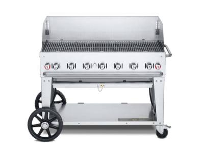 48" Crown Verity Natural Gas Windguard Package Mobile Grill - CV-MCB-48WGP-NG