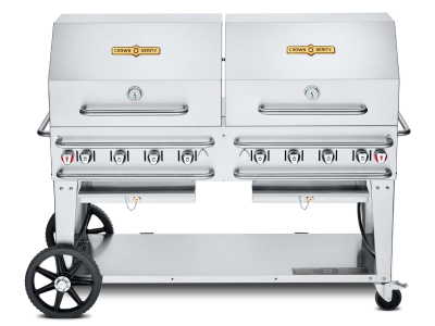 60" Crown Verity Liquide Propane Rental Grill with Dome - CV-RCB-60RDP