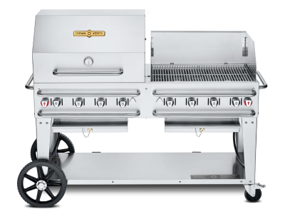60" Crown Verity Liquide Propane Rental Grill with Dome Package - CV-RCB-60RWP