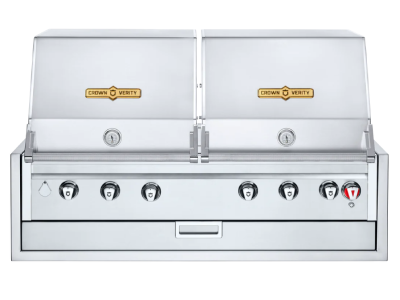 48" Crown Verity Infinite Series Natural Gas Built-In Dual Dome Grill - IBI482RDNG