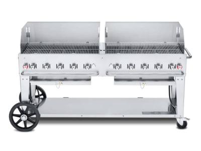 72" Crown Verity Natural Gas Windguard Package Mobile Grill  - CV-MCB-72WGP-NG