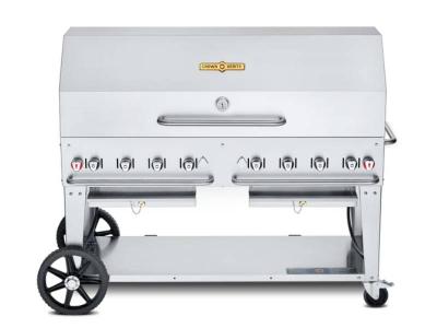 60" Crown Verity Natural Gas 1 Dome Package Mobile Grill - CV-MCB-60-1RDP-NG