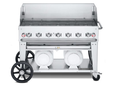 48" Crown Verity Liquide Propane Club Series Grill and Windguard Package - CV-CCB-48WGP