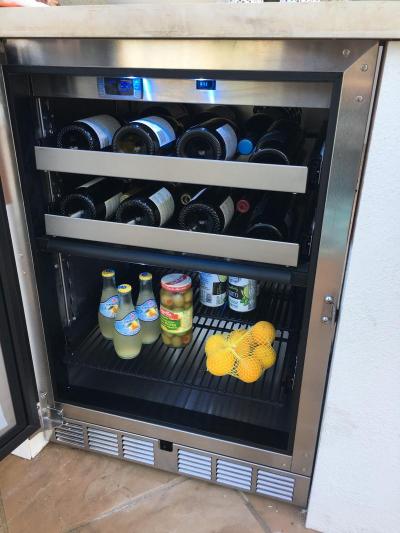 24" Hestan GRWG Series Outdoor Dual Zone Refrigerator with Wine Storage  - GRWGR24-YW