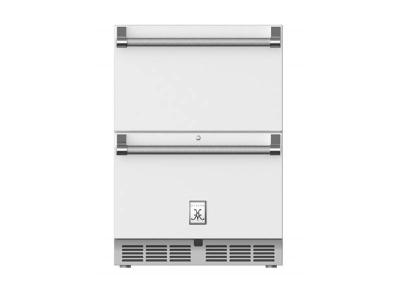 24" Hestan GRF Series Outdoor Refrigerator Drawer and Freezer Drawer - GRFR24-WH