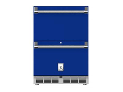 24" Hestan GRF Series Outdoor Refrigerator Drawer and Freezer Drawer - GRFR24-BU