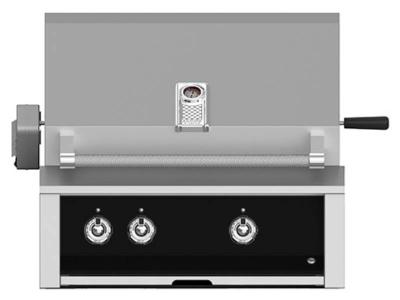 30" Aspire By Hestan Built-In Natural Gas Grill with Ceramic Infrared Rotisserie - EMBR30-NG-BK
