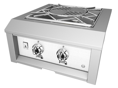 24" Hestan AGPB Series Power Burner with Removable Drip Tray - AGPB24-NG-WH