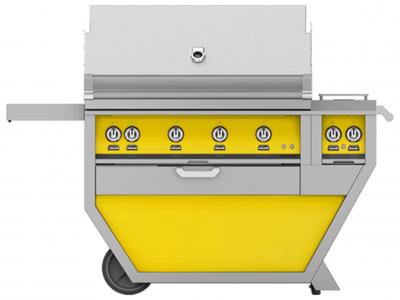 42" Hestan Outdoor Deluxe Natural Gas Grill With Double Side Burner - GSBR42CX2-NG-YW