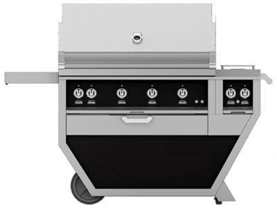 42" Hestan Outdoor Deluxe Grill with Double Side Burner - GSBR42CX2-LP-BK