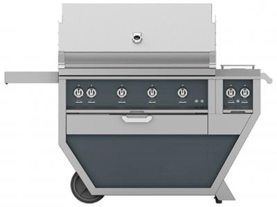 42" Hestan Outdoor Deluxe Grill with Double Side Burner - GSBR42CX2-LP-GG